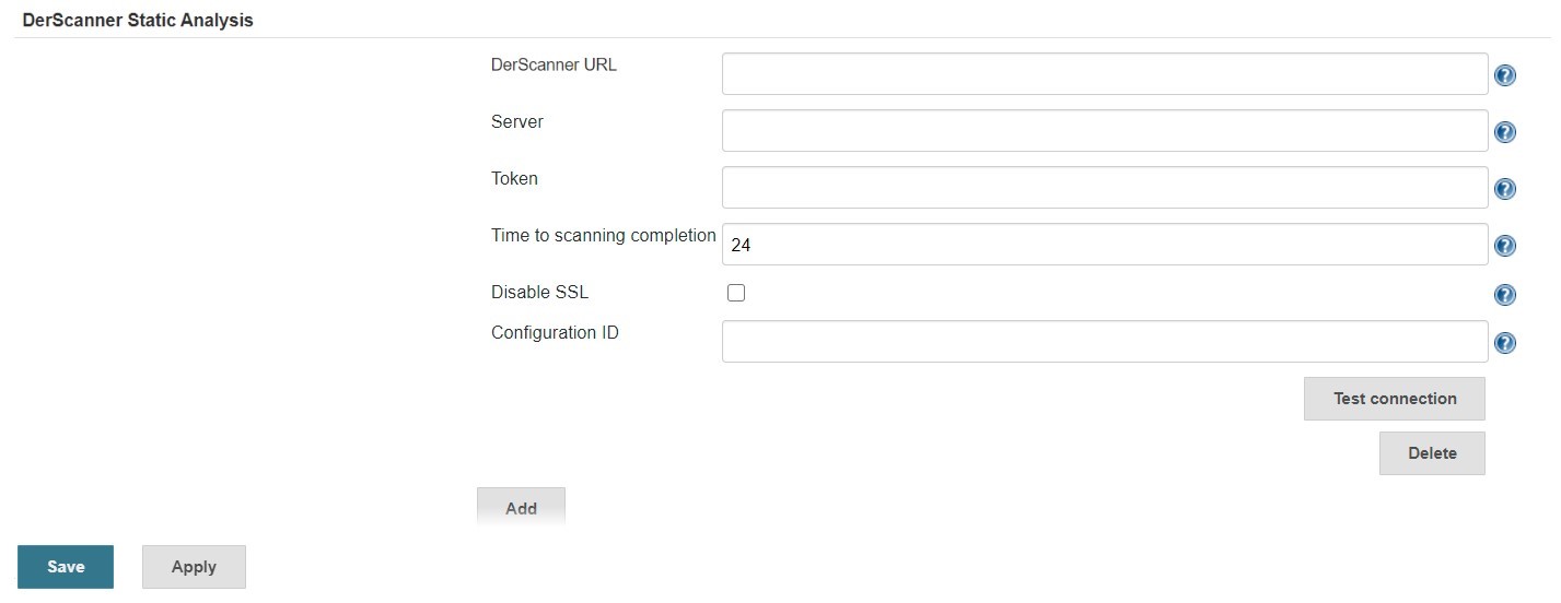Figure 10.12: Jenkins: DerScanner Static Analysis