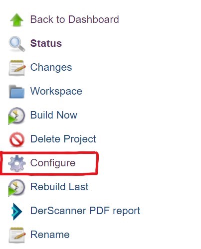 Figure 10.21: Jenkins: Select Config